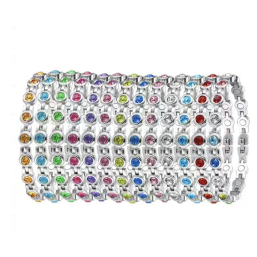 Elegant Birth Stone Crystal Magnetic Bracelet (MS007)
