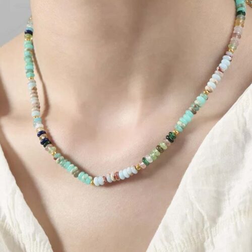 Artisan Gemstone  Jewellery - Handmade Gemstone Necklace HM 005