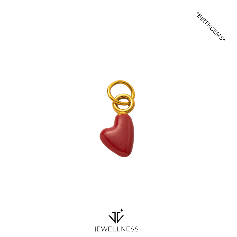 BirthGems -- Birthstone Heart Pendant Necklace ZB011 - Image 3