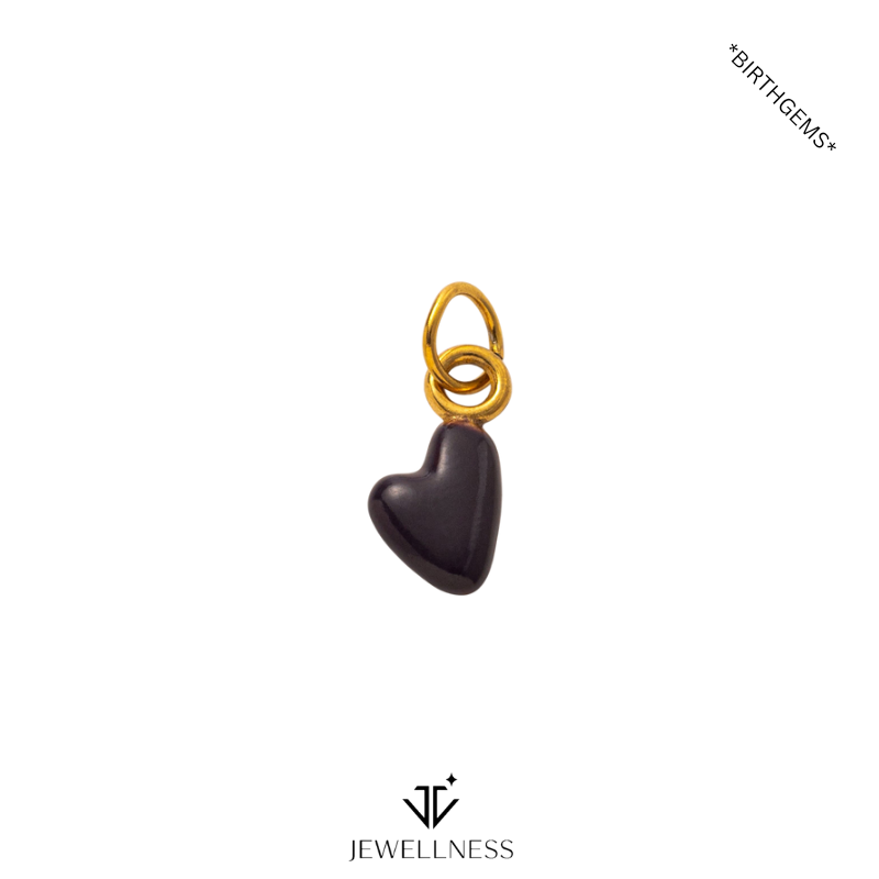 BirthGems -- Birthstone Heart Pendant Necklace ZB011 - Image 4