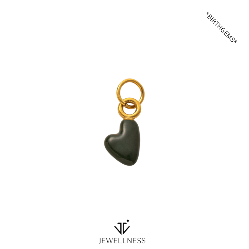 BirthGems -- Birthstone Heart Pendant Necklace ZB011 - Image 6