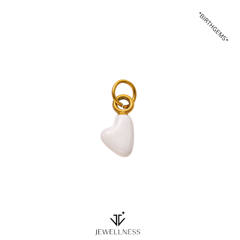 BirthGems -- Birthstone Heart Pendant Necklace ZB011 - Image 7