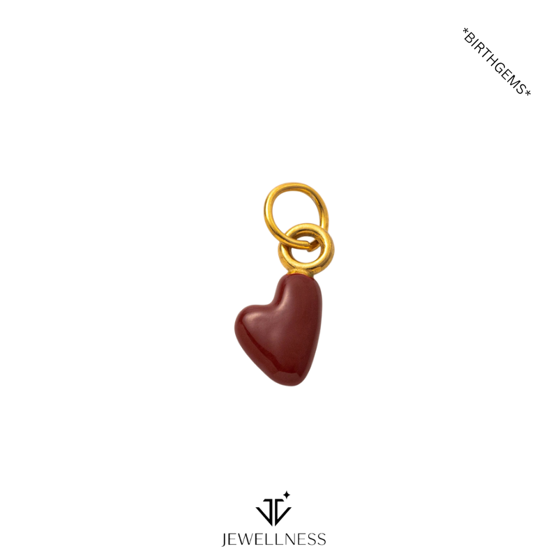 BirthGems -- Birthstone Heart Pendant Necklace ZB011 - Image 9