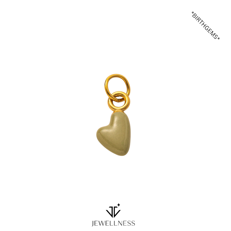 BirthGems -- Birthstone Heart Pendant Necklace ZB011 - Image 10