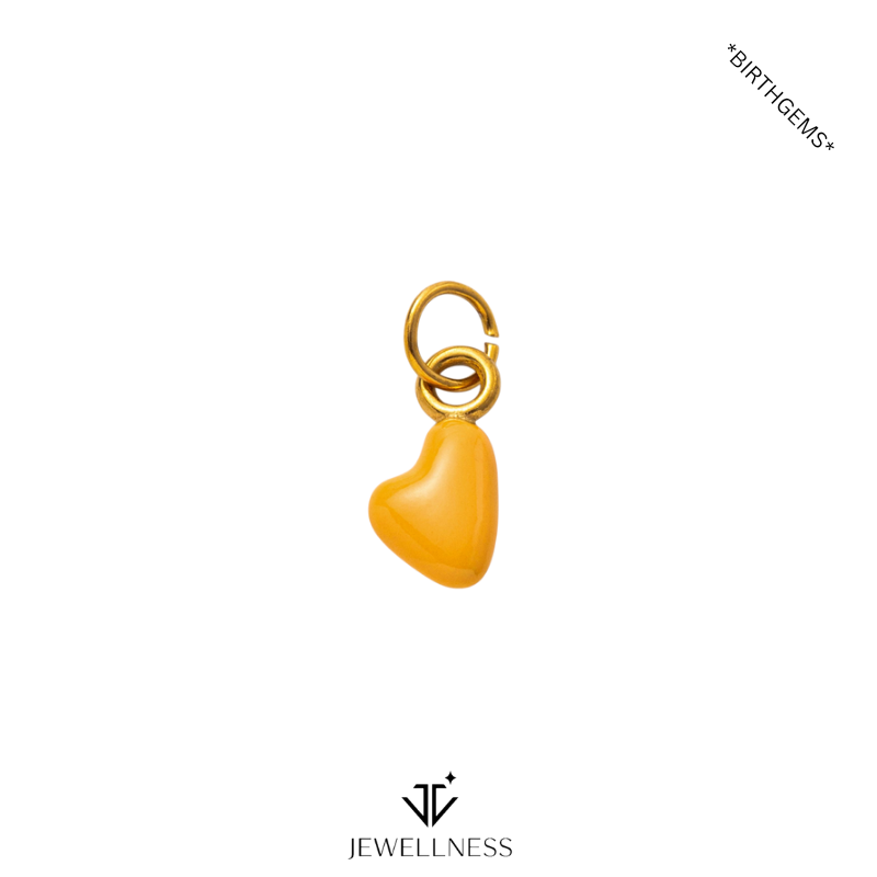 BirthGems -- Birthstone Heart Pendant Necklace ZB011 - Image 13