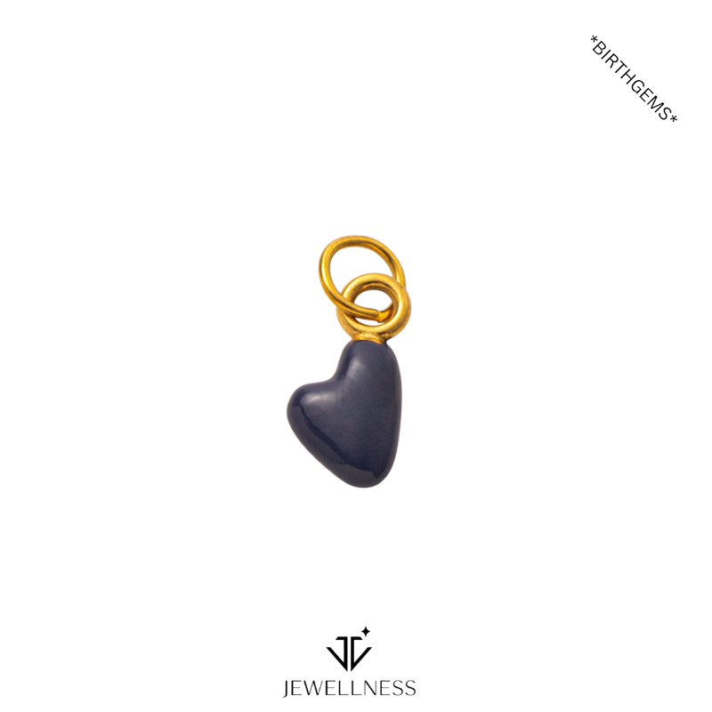 BirthGems -- Birthstone Heart Pendant Necklace ZB011 - Image 14