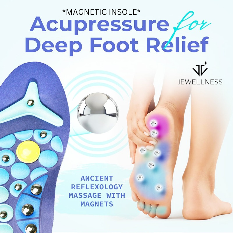 Reflexology Magnetic Insoles – Foot Wellness & Whole-Body Balance MP002