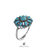 Azure Pearl Collection - Turquoise Sterling Silver Adjustable Ring SQTP002
