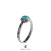 Azure Pearl Collection - Turquoise Adjustable Sterling Silver Ring SQTP005